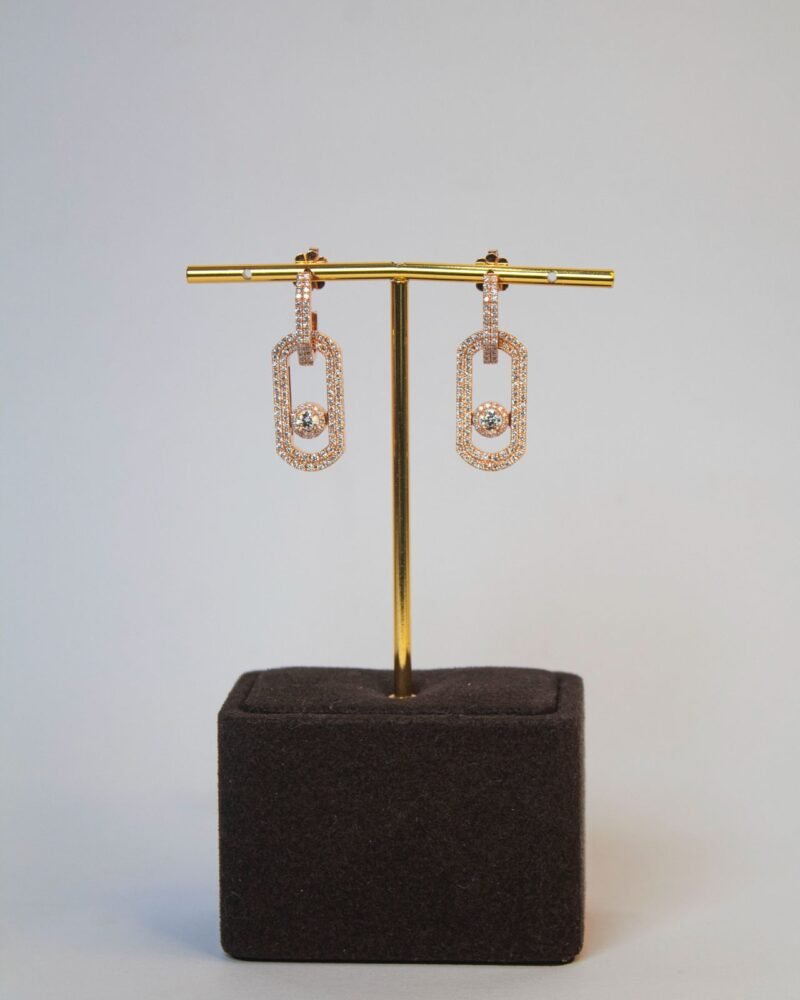 Lab Grown Diamond Rose Gold Earrings
