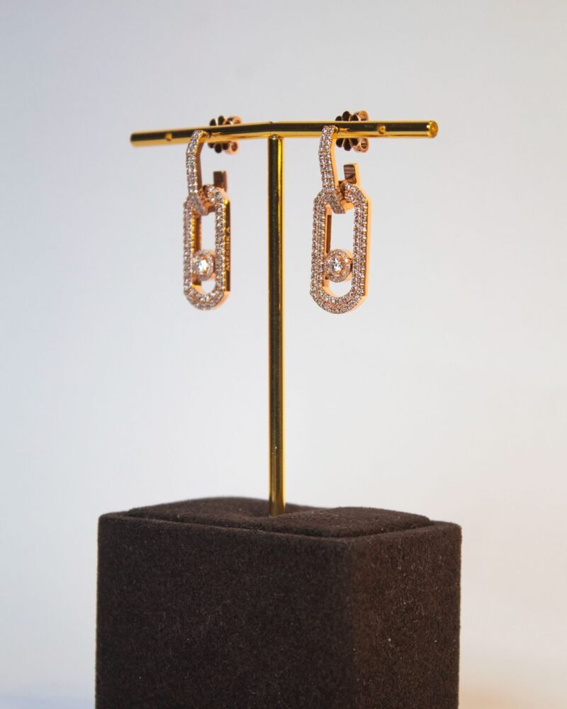 Lab Grown Diamond Rose Gold Earrings