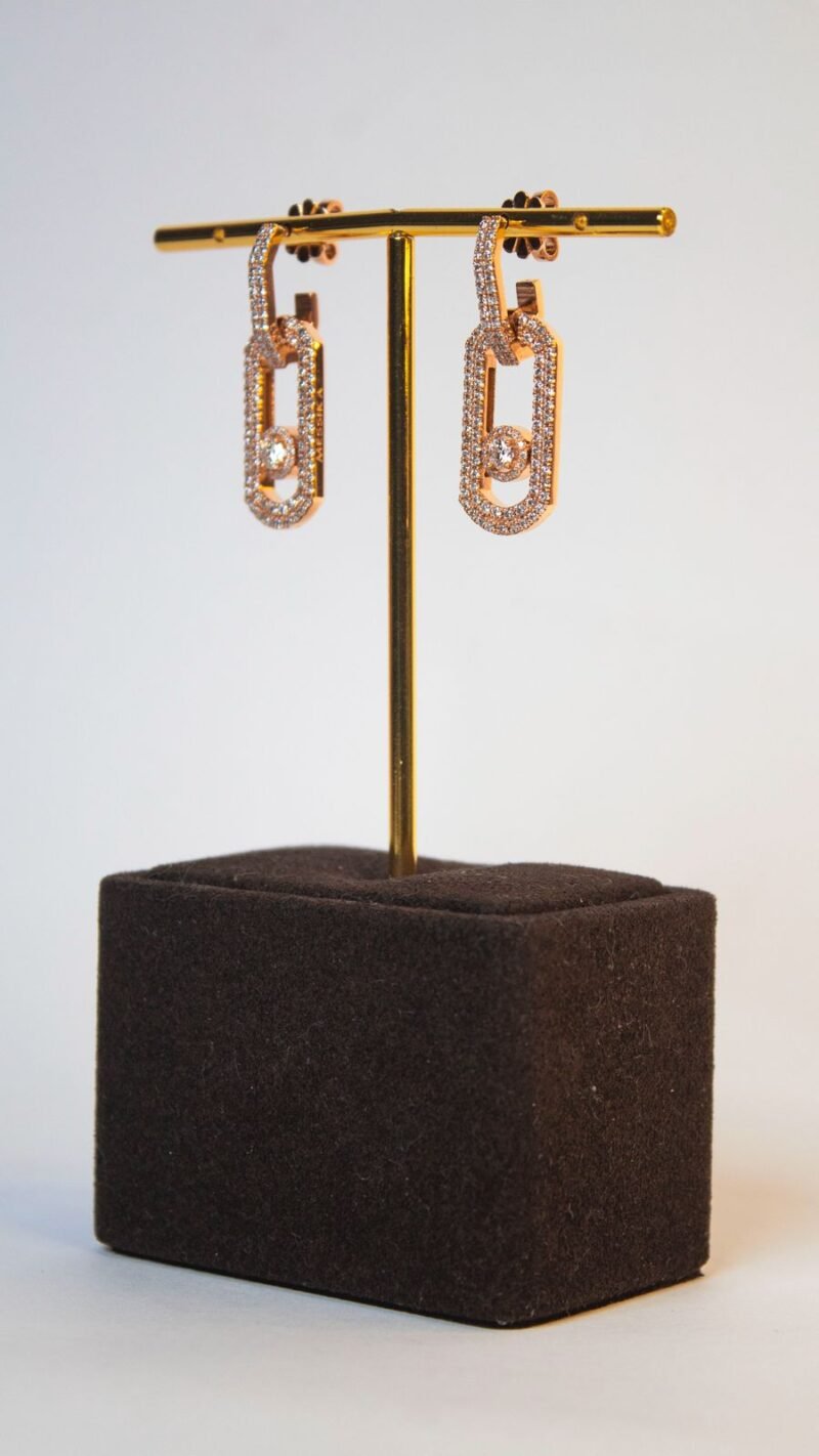 Lab Grown Diamond Rose Gold Earrings