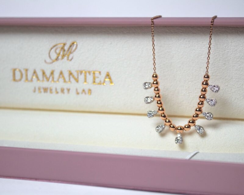 Lab Grown Diamond Gold Necklace