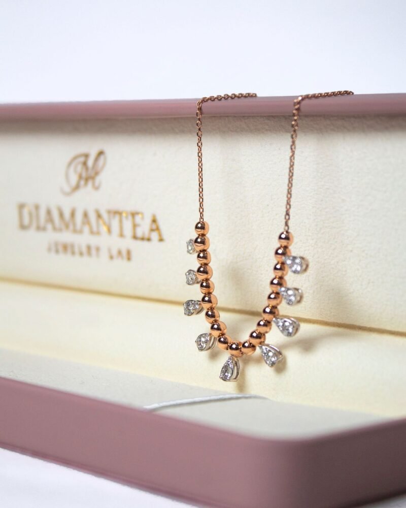 Lab Grown Diamond Gold Necklace