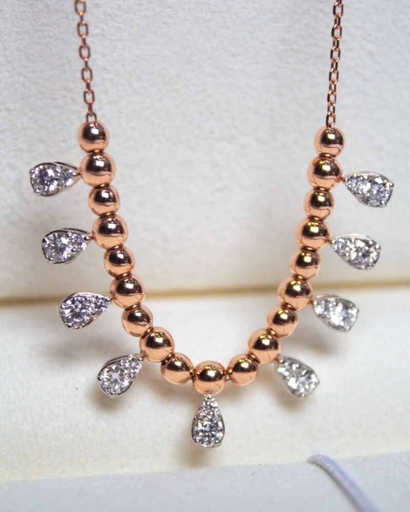Lab Grown Diamond Gold Necklace