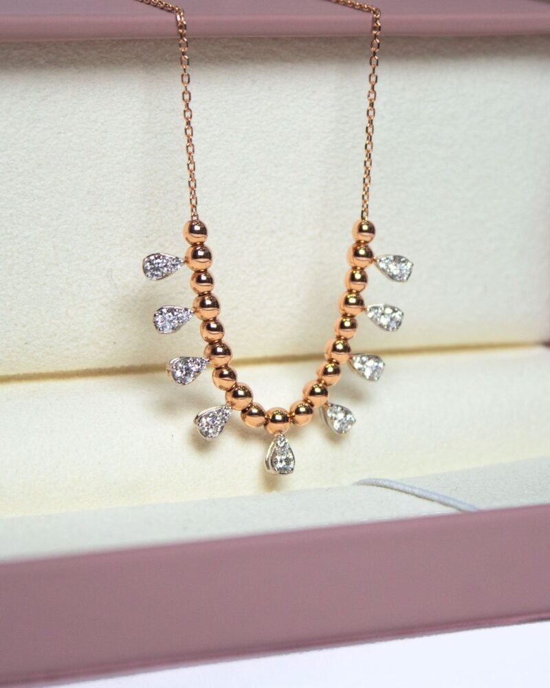 Lab Grown Diamond Gold Necklace