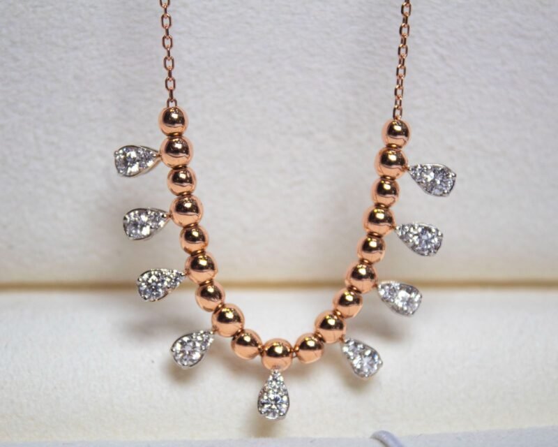 Lab Grown Diamond Gold Necklace
