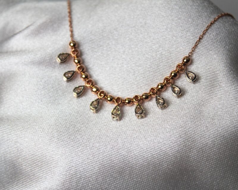Lab Grown Diamond Gold Necklace