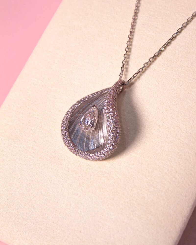 Lab Grown Diamond 18K White Gold Necklace