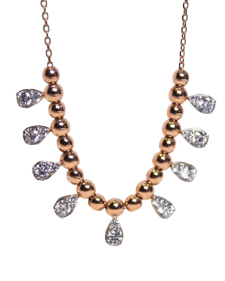 Lab Grown Diamond Gold Necklace