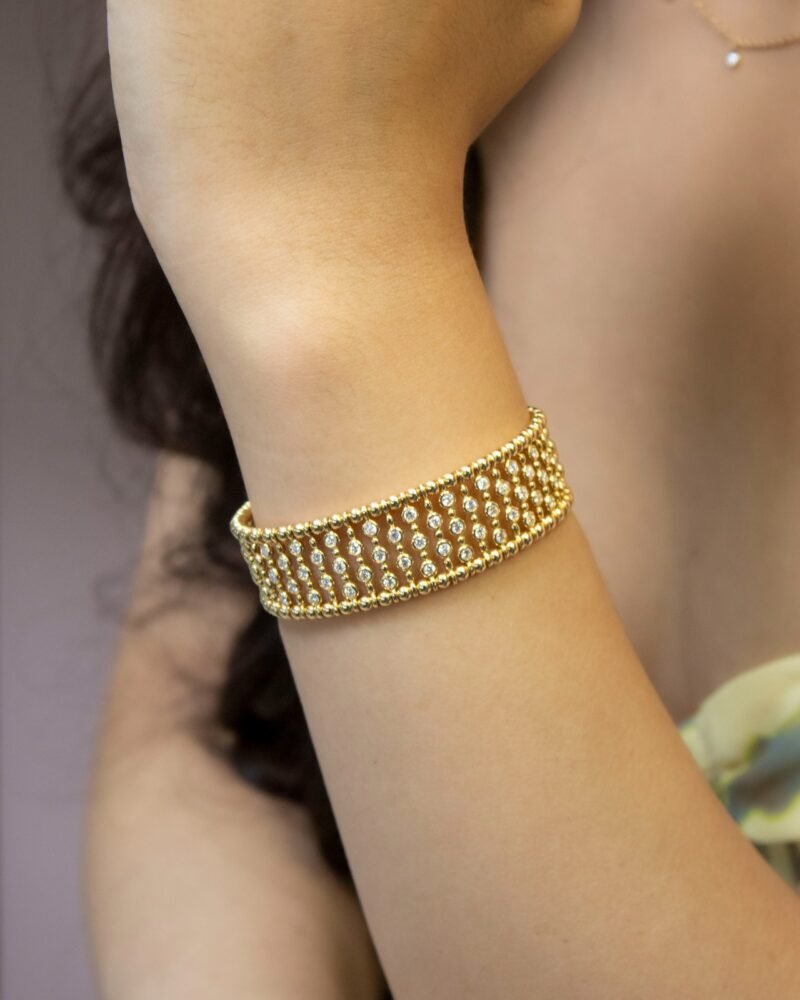 Yellow Gold Lab Grown Diamond Bracelet