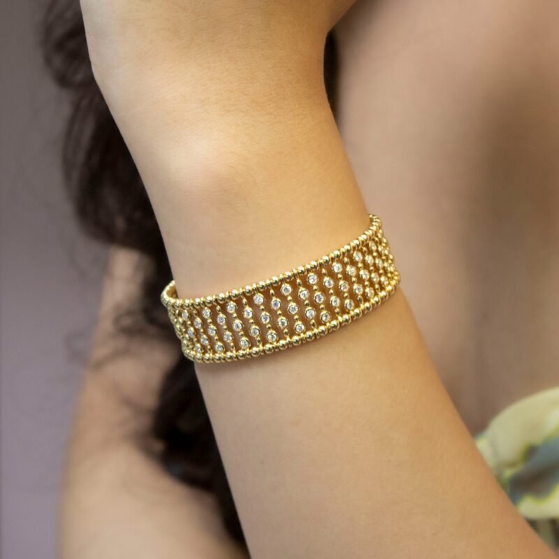 Yellow Gold Lab Grown Diamond Bracelet